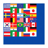 International Flag Beverage Napkins